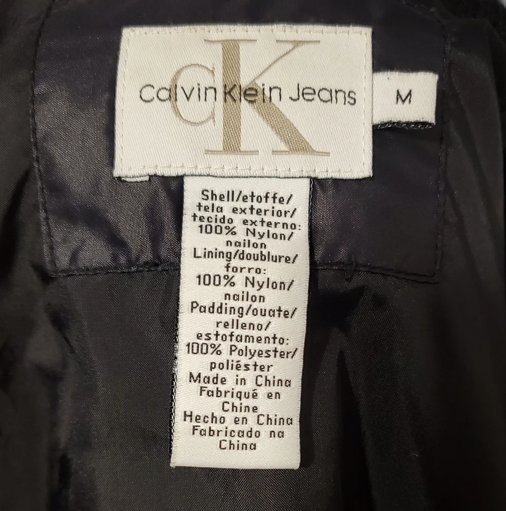 Vintage Calvin Klein Bomber Jacket - Size‎ Medium